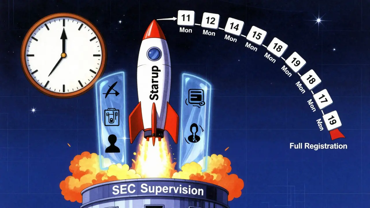 Conceptual rocket launch illustrating the ARIP incubation program timeline.