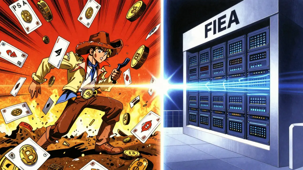 Split view of PSA exchange chaos vs FIEA securities order