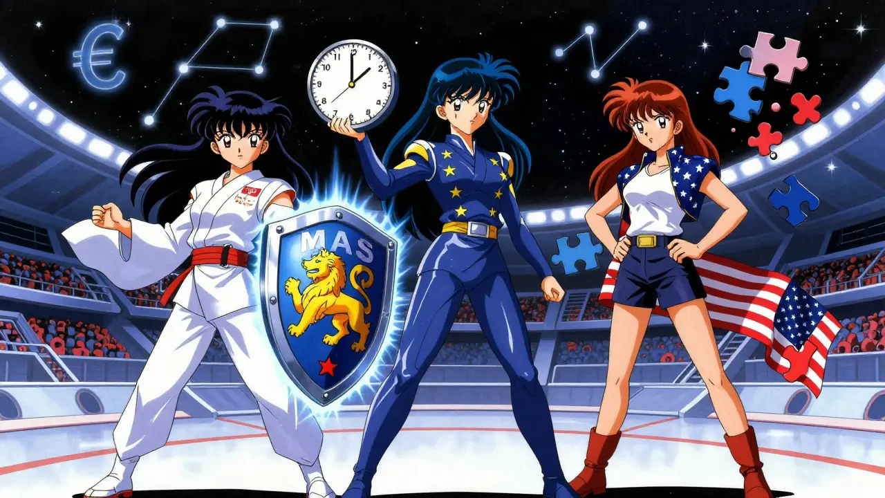 Anime personification of Singapore leading crypto regulation