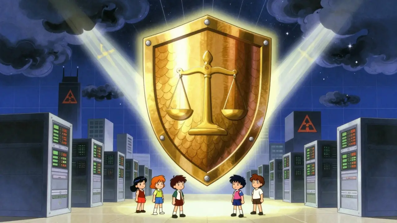 Golden shield protecting users from digital fraud storms