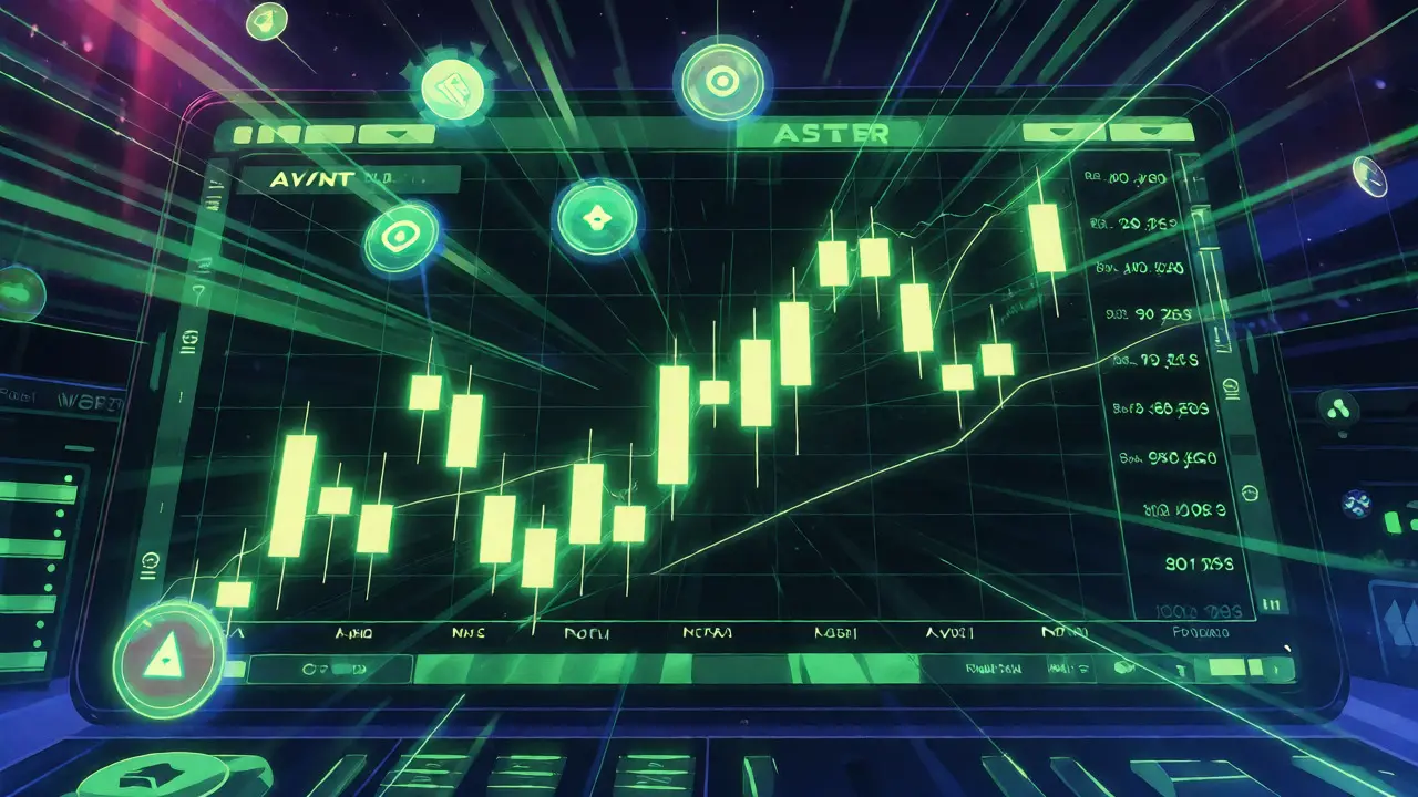 Anime-style trading interface showing explosive altcoin growth and speed lines.