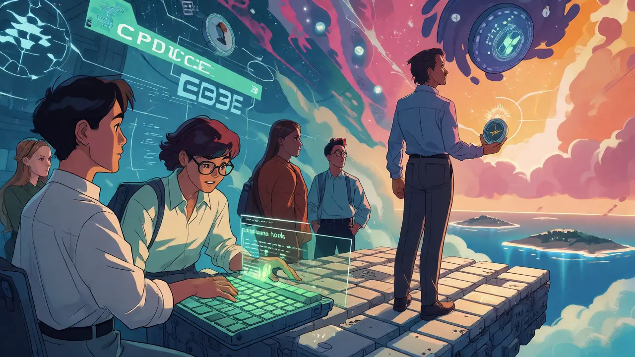Characters adapting to blockchain rules by building compliance into their tech stacks.