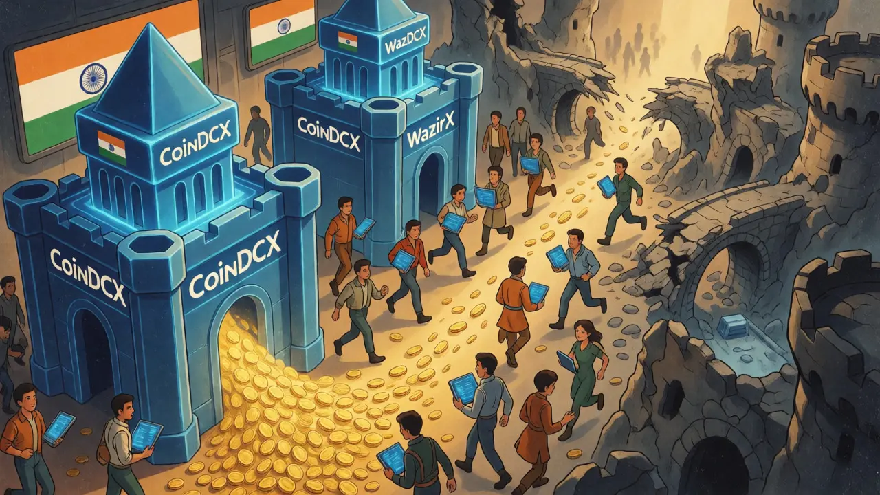 Digital battle between compliant Indian exchanges and blocked international platforms