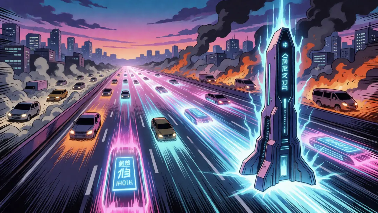 Fast digital highway on Avalanche subnet bypassing congested city